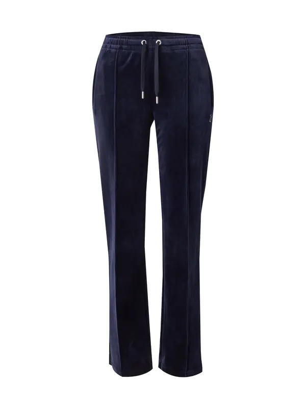 Juicy Couture Juicy Couture Hlače 'Tina'  morsko plava / srebro