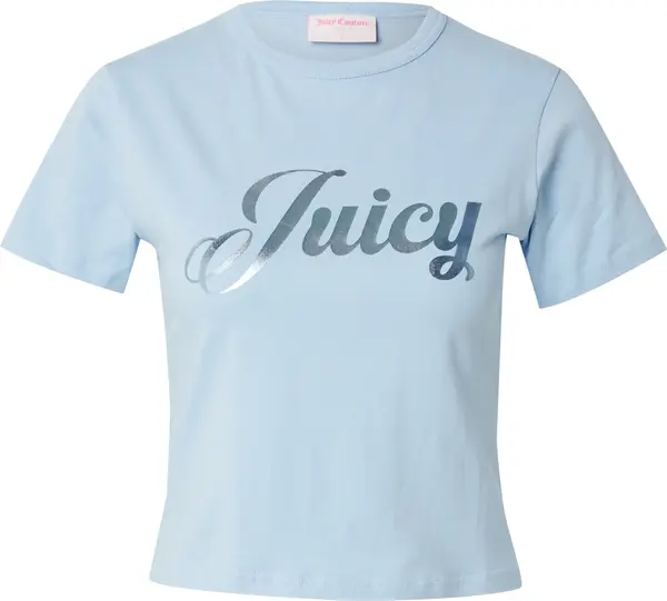 Juicy Couture Juicy Couture Majica  svijetloplava / srebro