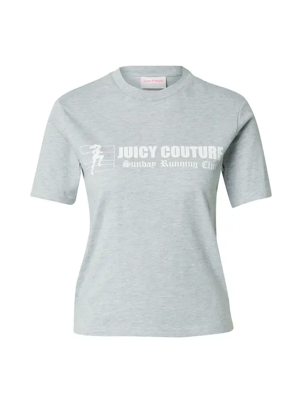 Juicy Couture Juicy Couture Majica 'The Runner'  siva melange / bijela