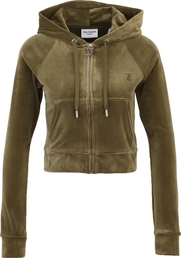 Juicy Couture Petite Juicy Couture Petite Gornji dio trenirke 'MADISON'  antracit siva / tamno zelena