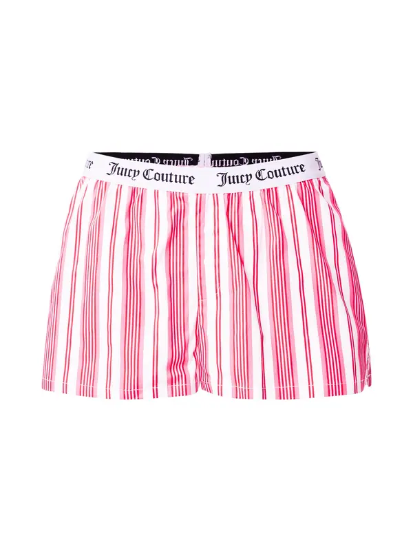 Juicy Couture Juicy Couture Pidžama hlače  ružičasta / tamno roza / crna / bijela