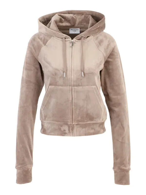 Juicy Couture Tall Juicy Couture Tall Gornji dio trenirke 'MADISON'  taupe siva / srebro