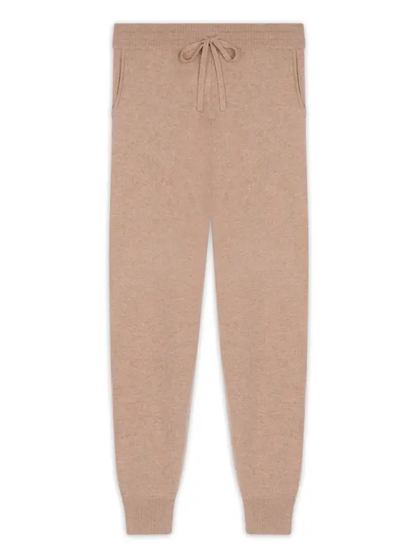 JUST CASHMERE JUST CASHMERE Hlače  boja devine dlake (camel)