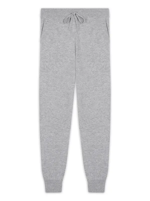 JUST CASHMERE JUST CASHMERE Hlače  siva melange