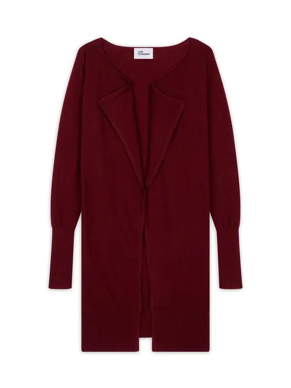 JUST CASHMERE JUST CASHMERE Kardigan 'Brooke'  bordo