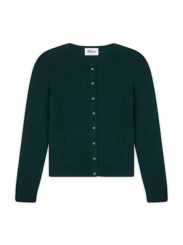 JUST CASHMERE JUST CASHMERE Kardigan 'Katharine'  kraljevski zelena
