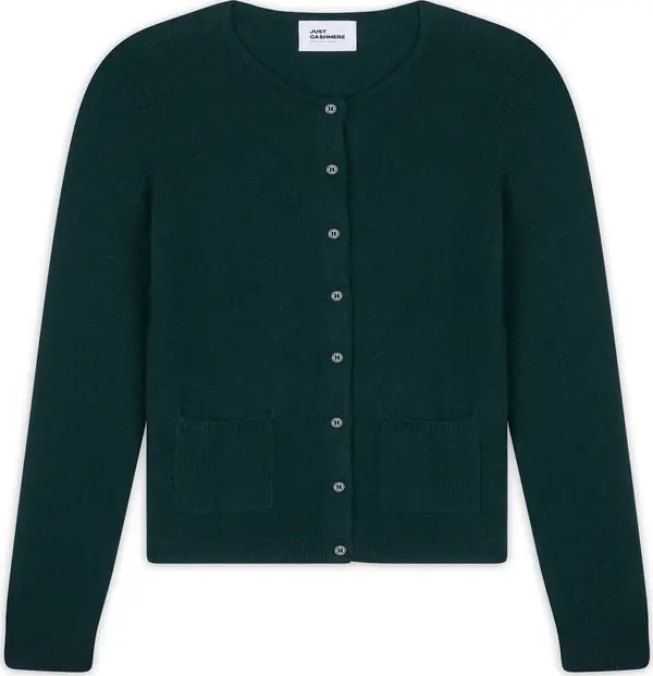 JUST CASHMERE JUST CASHMERE Kardigan 'Katharine'  kraljevski zelena