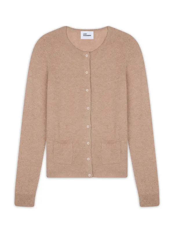 JUST CASHMERE JUST CASHMERE Kardigan 'Katharine'  moka smeđa