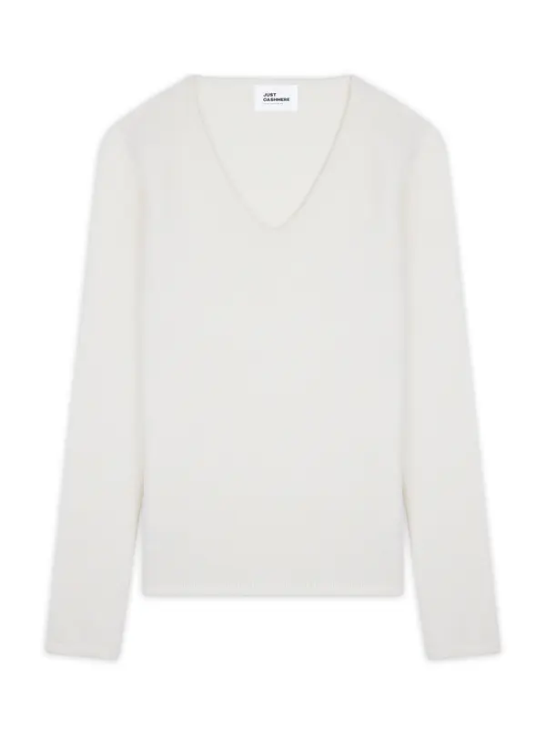 JUST CASHMERE JUST CASHMERE Pulover 'Abby'  svijetlosiva