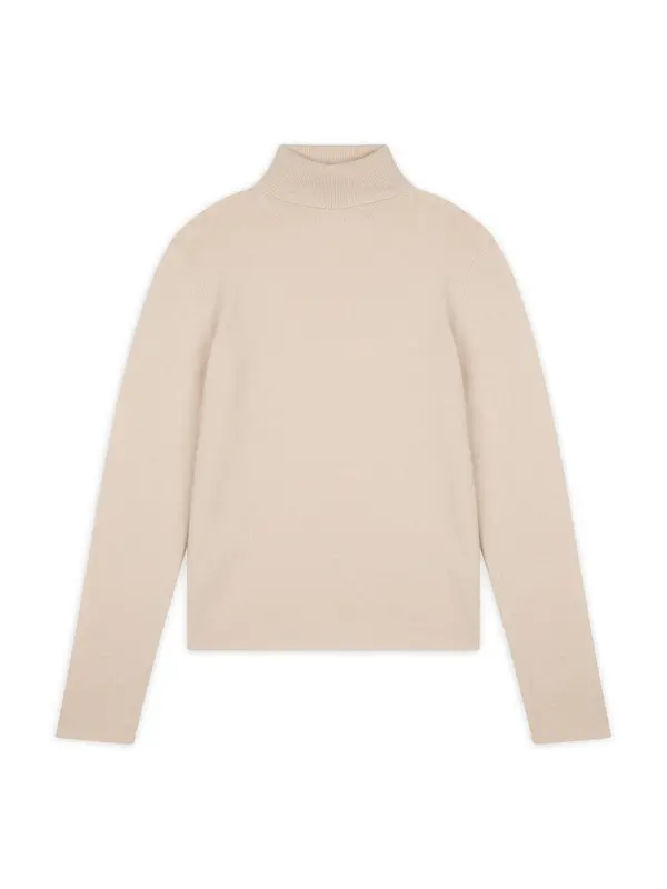 JUST CASHMERE JUST CASHMERE Pulover 'Ava'  pijesak