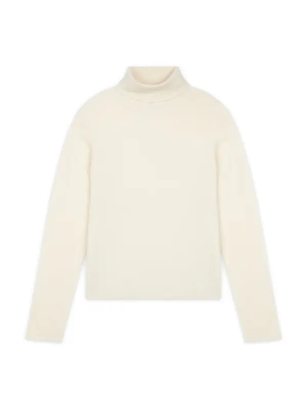 JUST CASHMERE JUST CASHMERE Pulover 'Ava'  vuneno bijela