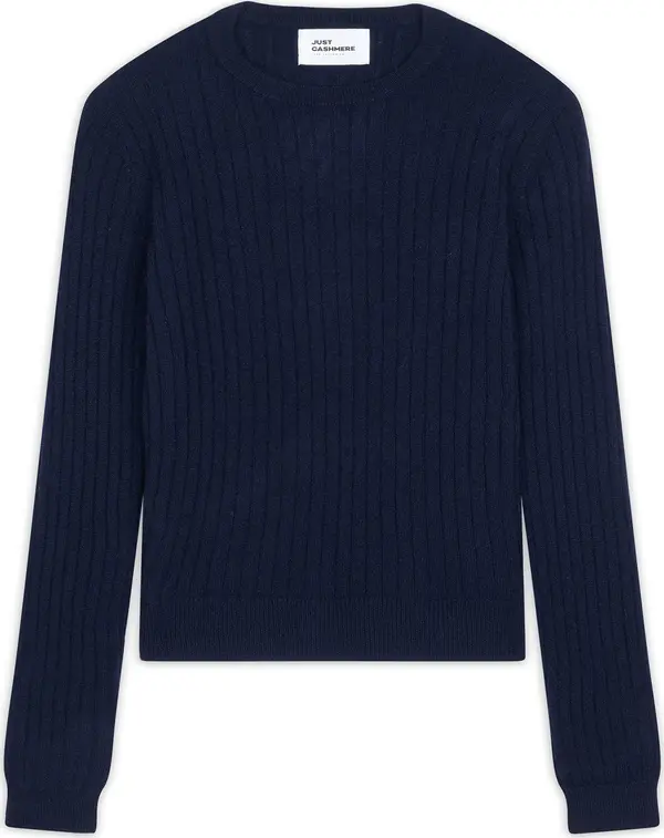 JUST CASHMERE JUST CASHMERE Pulover 'Avana'  mornarsko plava