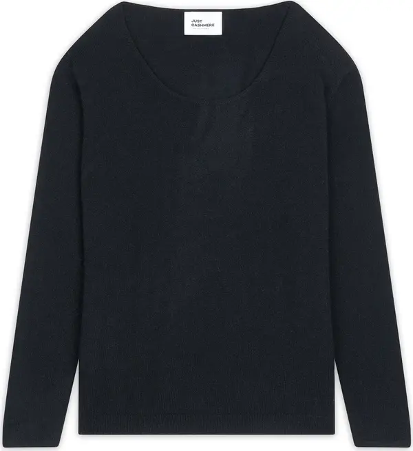 JUST CASHMERE JUST CASHMERE Pulover 'Fiona'  crna