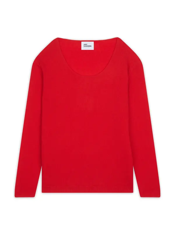 JUST CASHMERE JUST CASHMERE Pulover 'Fiona'  crvena