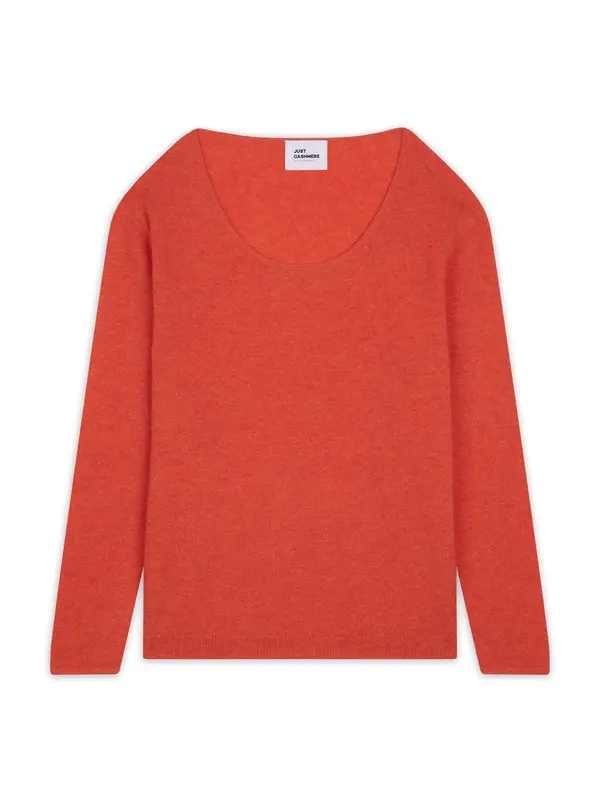 JUST CASHMERE JUST CASHMERE Pulover 'FIONA'  narančasta
