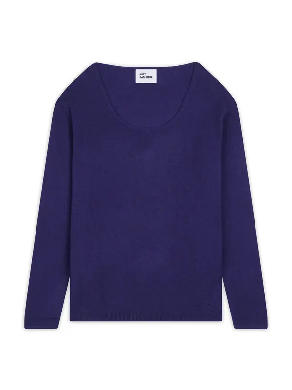 JUST CASHMERE JUST CASHMERE Pulover 'Fiona'  tamno plava