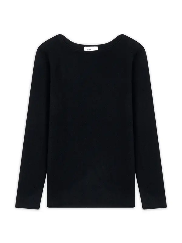 JUST CASHMERE JUST CASHMERE Pulover 'Grace'  crna