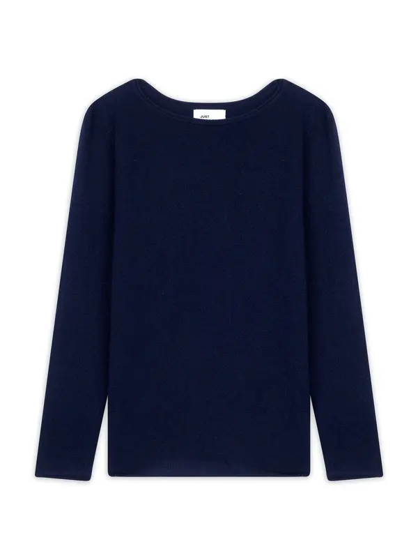 JUST CASHMERE JUST CASHMERE Pulover 'Grace'  mornarsko plava