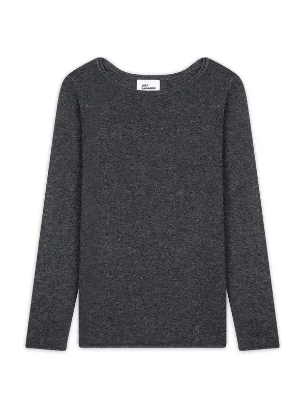 JUST CASHMERE JUST CASHMERE Pulover 'Grace'  siva melange