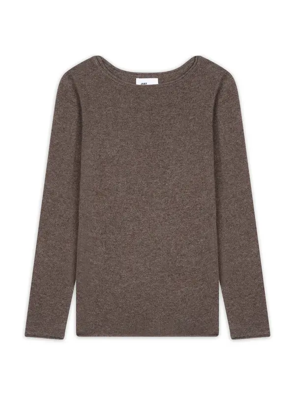 JUST CASHMERE JUST CASHMERE Pulover 'Grace'  taupe siva