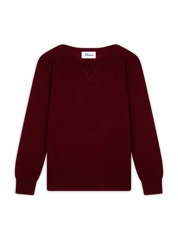 JUST CASHMERE JUST CASHMERE Pulover 'Helen'  boja vina