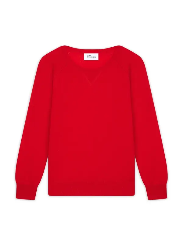 JUST CASHMERE JUST CASHMERE Pulover 'Helen'  crvena