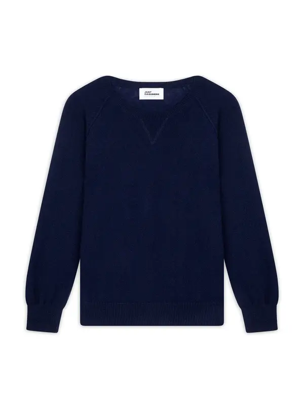 JUST CASHMERE JUST CASHMERE Pulover 'Helen'  mornarsko plava