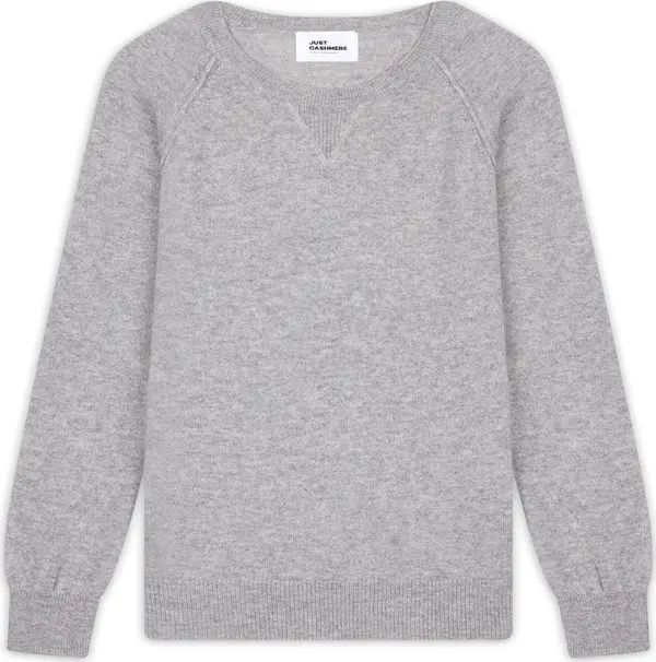 JUST CASHMERE JUST CASHMERE Pulover 'Helen'  siva melange
