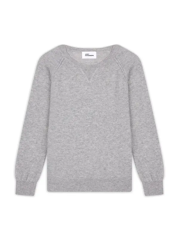 JUST CASHMERE JUST CASHMERE Pulover 'Helen'  siva melange