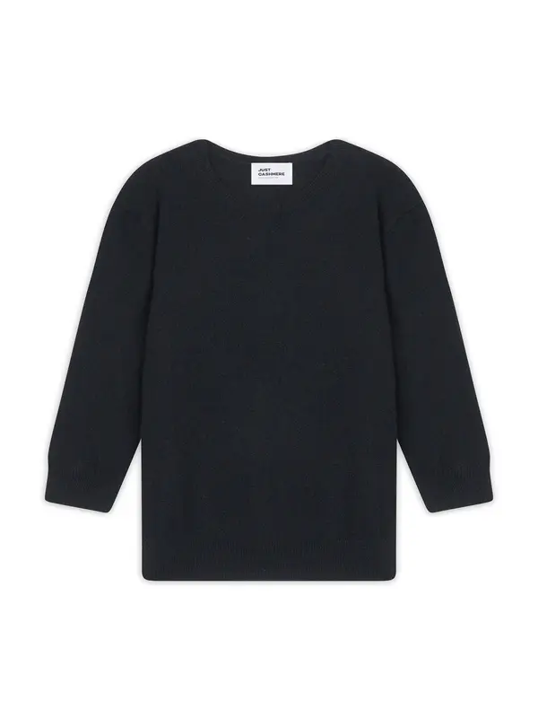 JUST CASHMERE JUST CASHMERE Pulover 'Janice'  crna
