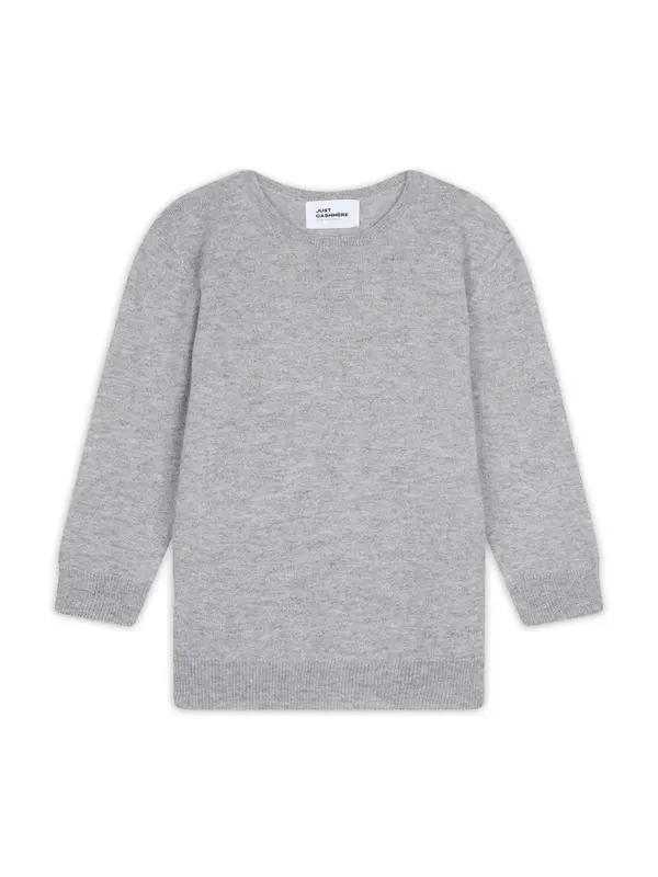 JUST CASHMERE JUST CASHMERE Pulover 'Janice'  siva melange