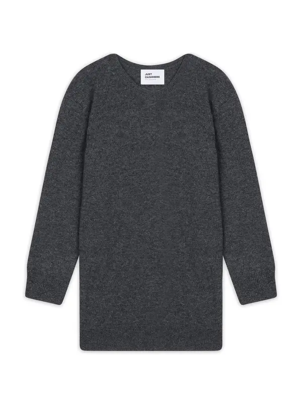 JUST CASHMERE JUST CASHMERE Pulover 'Janice'  tamo siva