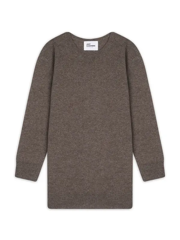 JUST CASHMERE JUST CASHMERE Pulover 'Janice'  taupe siva