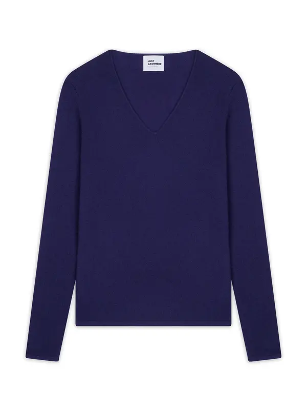 JUST CASHMERE JUST CASHMERE Pulover 'Joan'  purpurna