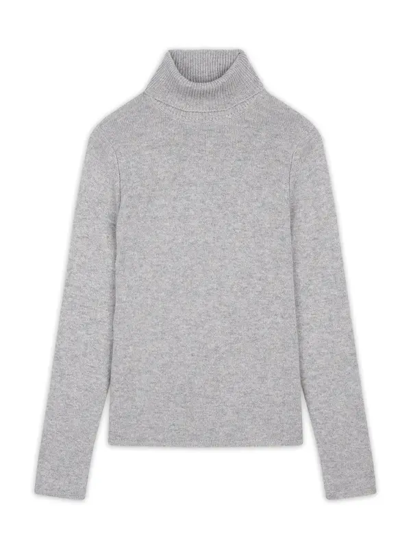 JUST CASHMERE JUST CASHMERE Pulover 'Juni'  siva melange