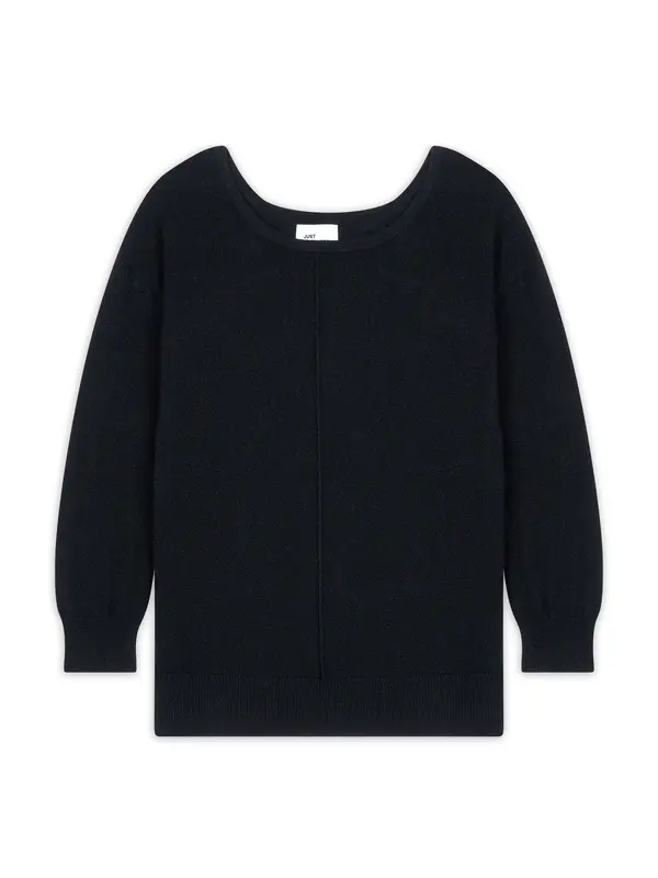 JUST CASHMERE JUST CASHMERE Pulover 'KAREN'  crna