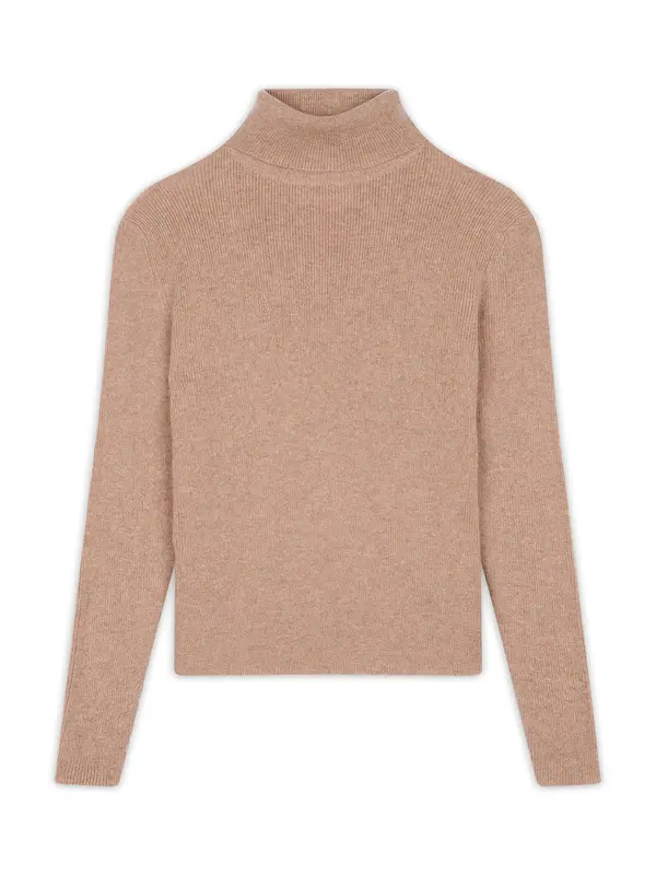 JUST CASHMERE JUST CASHMERE Pulover 'Lanais'  boja devine dlake (camel)