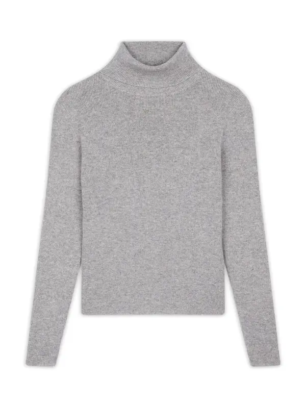 JUST CASHMERE JUST CASHMERE Pulover 'LANAIS'  siva melange