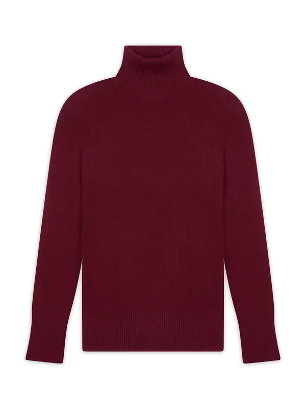 JUST CASHMERE JUST CASHMERE Pulover 'Lexie'  bordo