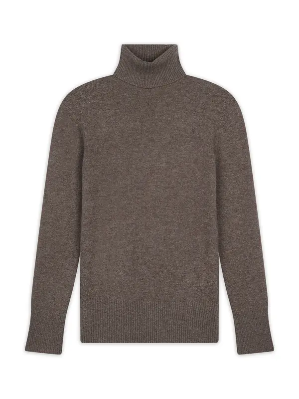 JUST CASHMERE JUST CASHMERE Pulover 'Lexie'  smeđa melange