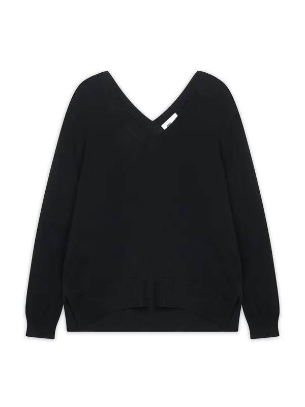 JUST CASHMERE JUST CASHMERE Pulover 'Opal'  crna