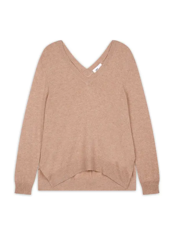 JUST CASHMERE JUST CASHMERE Pulover 'Opal'  moka smeđa