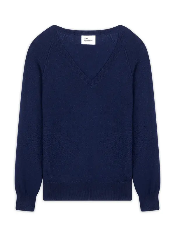 JUST CASHMERE JUST CASHMERE Pulover 'Phoebe'  mornarsko plava