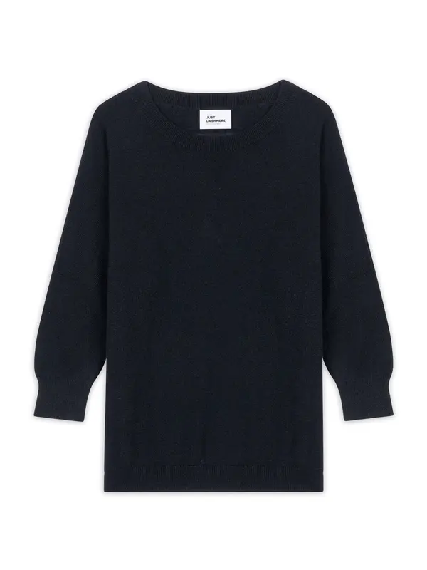 JUST CASHMERE JUST CASHMERE Pulover 'Rebecca'  crna
