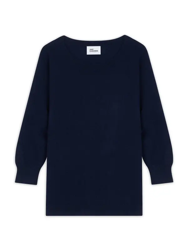 JUST CASHMERE JUST CASHMERE Pulover 'Rebecca'  mornarsko plava