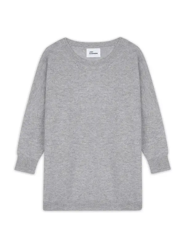 JUST CASHMERE JUST CASHMERE Pulover 'Rebecca'  siva melange