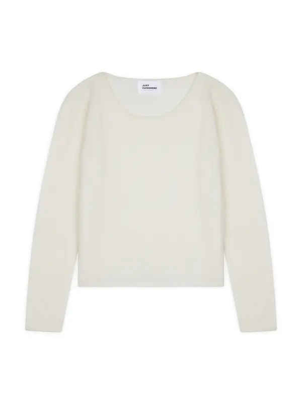 JUST CASHMERE JUST CASHMERE Pulover 'Vivian'  boja slonovače
