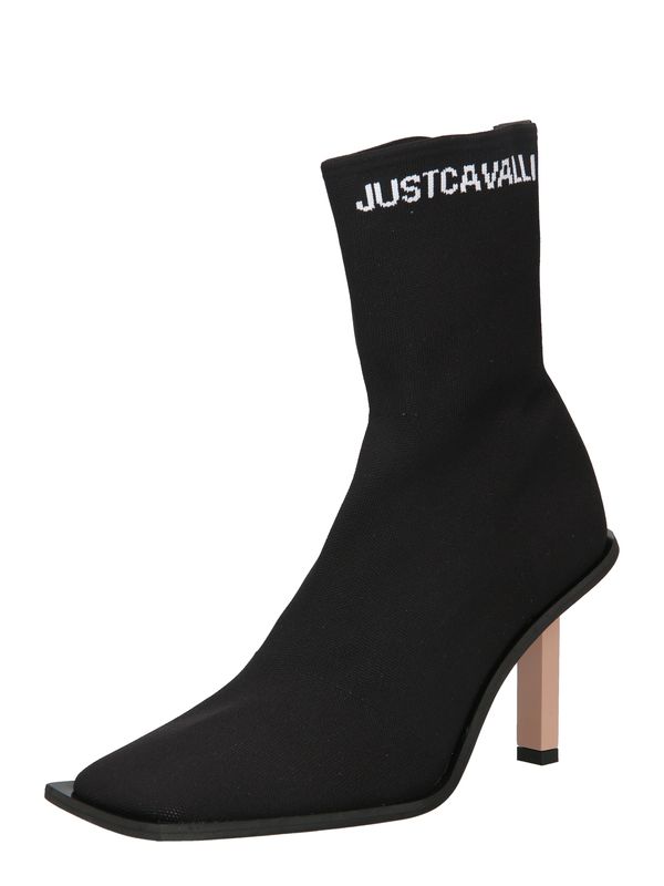 Just Cavalli Just Cavalli Čizmice  crna / bijela