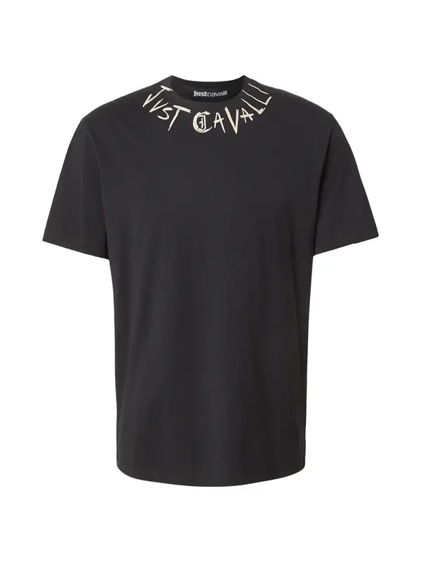 Just Cavalli Just Cavalli Majica  bež / crna