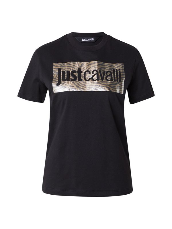 Just Cavalli Just Cavalli Majica  bež / crna
